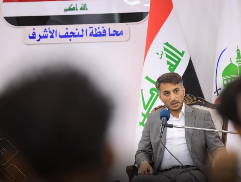 حكومة النجف: عجلة الإعمار لن تتوقف والخدمات ستشمل جميع المناطق