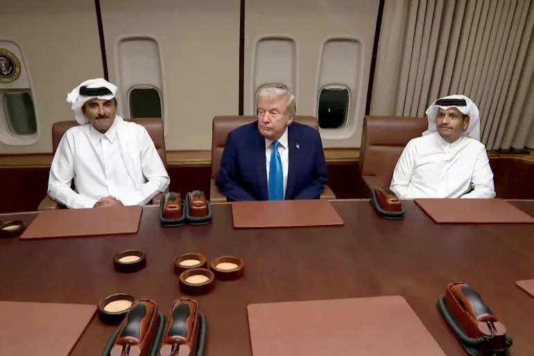 ترامب خلال لقائه أمير قطر: الشرق الأوسط آمن حالياً